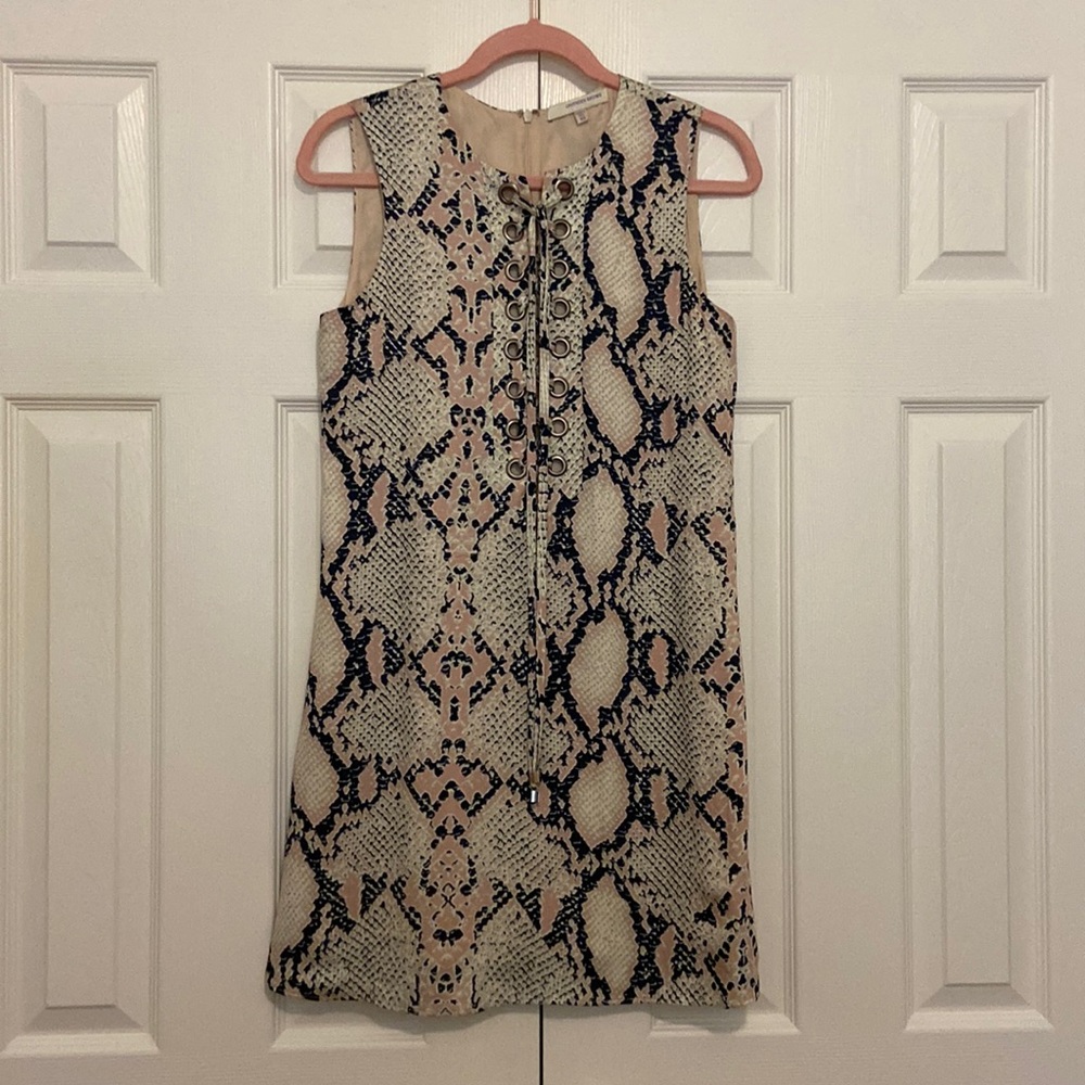 Snake print dress